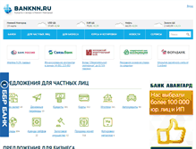 Tablet Screenshot of banknn.ru